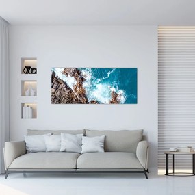 Tablou cu stânci și mare (120x50 cm), în 40 de alte dimensiuni noi