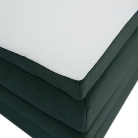 Pat boxspring, 200x200, verde, APRIL