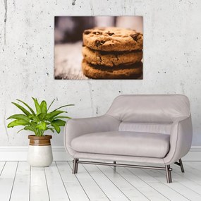Tablou pe sticlă cu biscuiți cookies (70x50 cm)