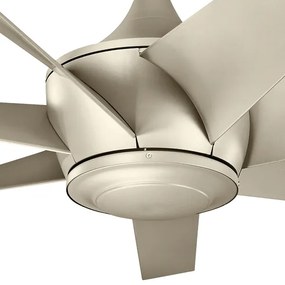 Ventilator de tavan Kichler KLF-LEHR2-54-AS LEHR d. 137 cm IP44 + telecomandă