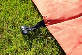 Cort de grădină foarfecă PROFI 3x3m teracotă+2 pereți latera