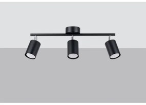 Spot LEMMI 3xGU10/40W/230V negru Sollux SL.1128