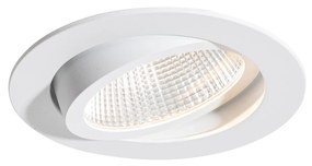 Spot îngropat alb 9,5 cm inclusiv LED 1300 lm reglabil IP65 - Gaius