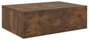 Noptiera montata pe perete 46x30x15 cm cu sertar, aspect lemn