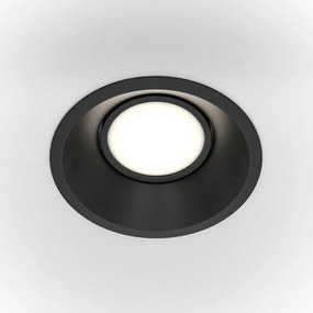 Spot incastrabil design tehnic Dot negru 9,3cm