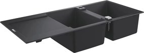 Chiuveta compozit Grohe K500 116x50.2 cm negru