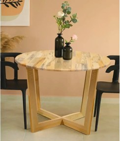 Masa rotund  dining din lemn  Homs, seria A-620,90 x 75 cm,30176