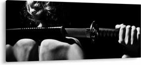 Tablou - Femeie cu o sabie (120x50 cm)