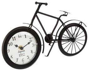 Ceas de masa din metal, motiv bicicleta, 29 cm