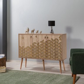 Comoda Mega-120, stejar sonoma, PAL melaminat, 120x36x90 cm