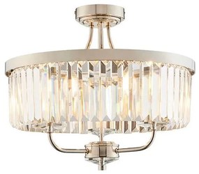 Endon 90264 - Lustră aplicată CHESTERFIELD 3xE14/6W/230V, diam. 45 cm, crom lucios