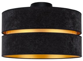 Plafonieră Duolla DUO 1xE27/40W/230V d. 40 cm negru/auriu