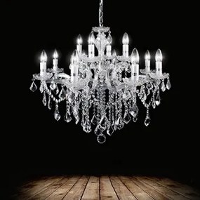 Candelabru clasic cristal 12 becuri E14 FLORIAN 035604 IDEAL LUX