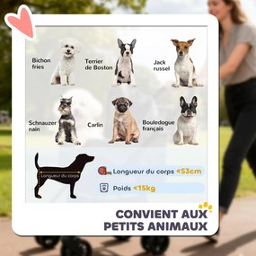 PawHut Cărucior pentru câini Cărucior 3 în 1 detașabil pliabil cu cușetă amovibilă și fără fermoar suspensie Gri | Aosom Romania