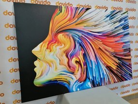 Tablou profilul color al feței unei femei