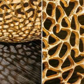 Masuta cu aspect deosebit Leaf 80cm, auriu A-38940 VC