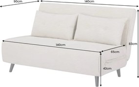 Fotoliu Pat SMART MULTIFUNCTION 140cm catifea raiata gri