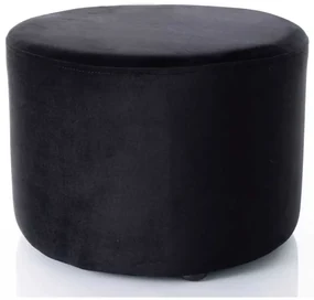 Taburet Caen A Velvet, negru