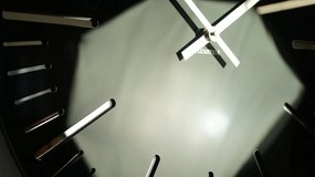 Ceas negru elegant pentru sufragerie, 50 cm