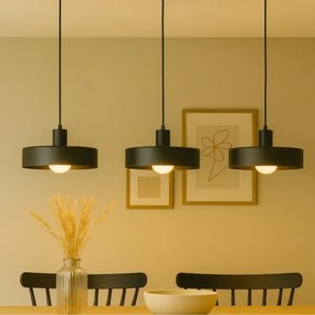 Lustră ARCANE pe cablu, 3xE27/60W/230V, negru