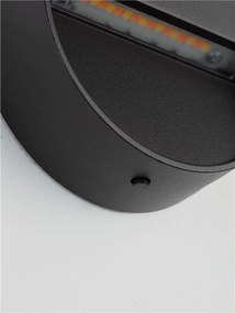 Mini Aplica perete exterior IP65, LED CCT Sete negru 10cm