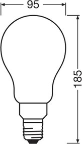 Bec LED reglabil STAR E27/24W/230V 4000K - Osram