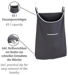 Coș de rufe suspendat Wenko Door Laundry, gri