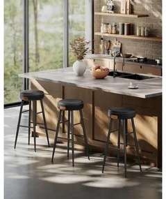 Scaun de bar LIOR, negru