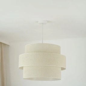 Lustră pe cablu Brilagi SPACE YUTE 1xE27/15W/230V d. 50 cm crem/alb