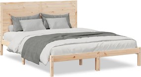 vidaXL Cadru pat foarte lung fără saltea, 140x210 cm, lemn masiv