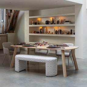 Masă de dining din lemn de stejar 100x220 cm Tablo – WOOOD