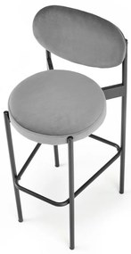 Scaun de bar Berk, gri