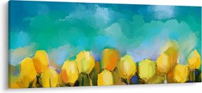 Tablou - Lalele galbene (120x50 cm)