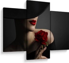 Tablou - Femeia cu flori (90x60 cm)