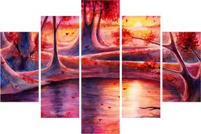 Tablou cu pădurea fermecată (150x105 cm)
