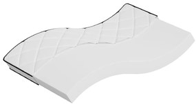 vidaXL Saltea din spumă, fermitate medie moale, 100x200 cm
