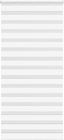 vidaXL Jaluzea tip zebra alb lățime țesătură 100,9 cm poliester