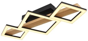Plafoniera LED design indistrial Dustin negru 66x30cm