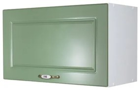 Corp superior 60 cu 1 usa orizontala pentru hota Zebra MDF verde drept