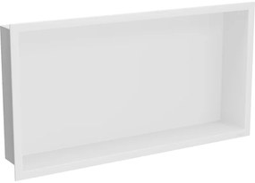 Mexen X-Wall-R raft de încastrare cu flanșă 60 x 30 cm, Albă - 1920603010