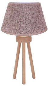 Lampă de masă Duolla BOUCLE 1xE27/15W/230V d. 28 cm maro/lemn