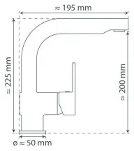 Baterie de bucătărie Schütte 79710 LONDON, crom lucios, cu pulverizator extractabil
