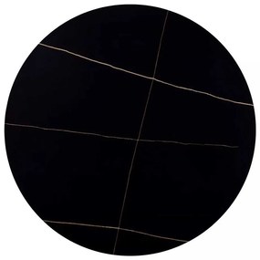 Masă de bucătărie Rion - 90 cm diametru, negru