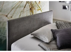 Pat pentru copii gri antracit tapițat cu spațiu de depozitare cu somieră 90x200 cm Cool – Meise Möbel