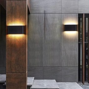 Aplică LED de exterior FLOW 2xLED/3W/230V IP54 4000K antracit