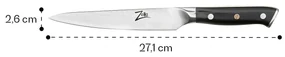 Seria japoneză Alpha-Royal, cuțit universal 6”, oțel damasc, 67 de straturi