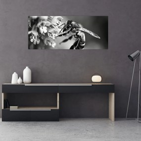 Tablou - Detaliu de albină (120x50 cm)