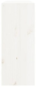 Dulap de vinuri, alb, 62x25x62 cm, lemn masiv de pin Alb, 62 x 25 x 62 cm, Cu 4 gauri, 1