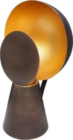 Lampa de masa, maro, din metal, Small Hide&Seak