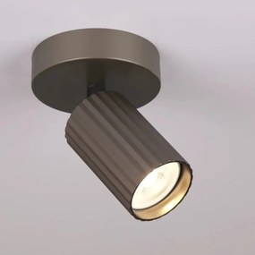 Spot din aluminiu canelat Anna bronz